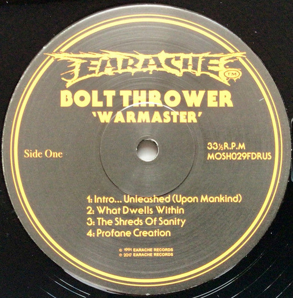 Bolt Thrower : Warmaster (LP, Album, RE, RM, Gat)