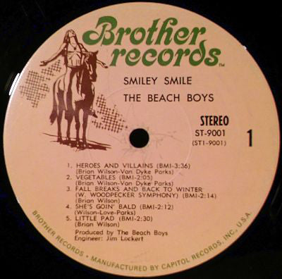 The Beach Boys : Smiley Smile (LP, Album)