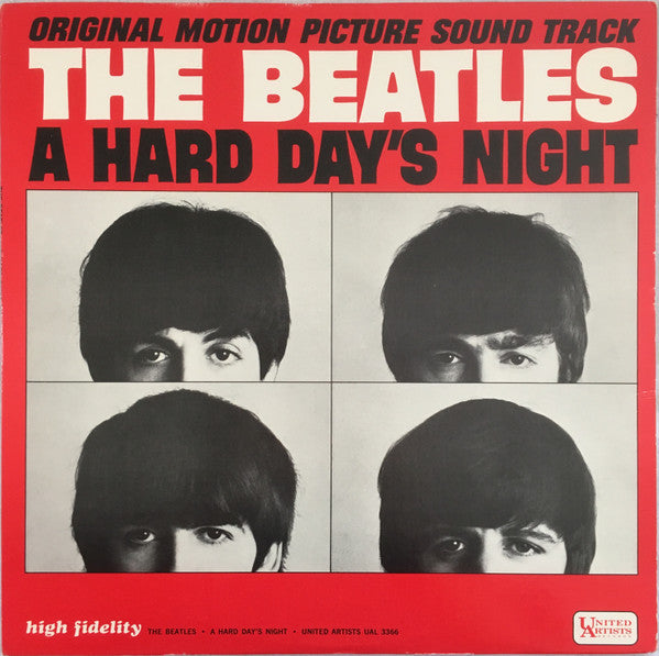 The Beatles : A Hard Day's Night (Original Motion Picture Soundtrack) (LP, Album, Mono, Ind)