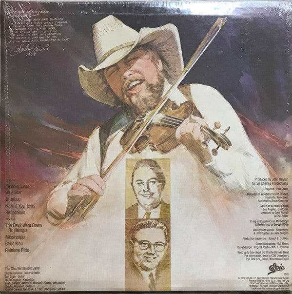 The Charlie Daniels Band : Million Mile Reflections (LP, Album, Pit)