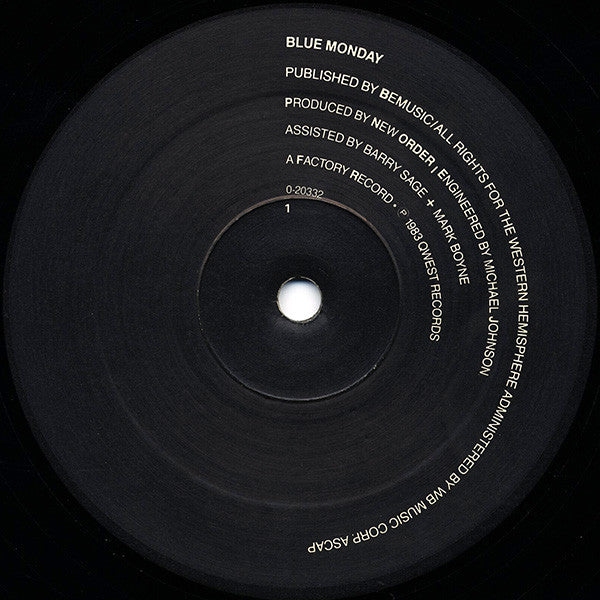 New Order : Blue Monday (12", Single, RE)