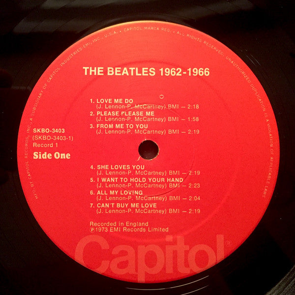 The Beatles : 1962-1966 (2xLP, Comp, RE, SRC)