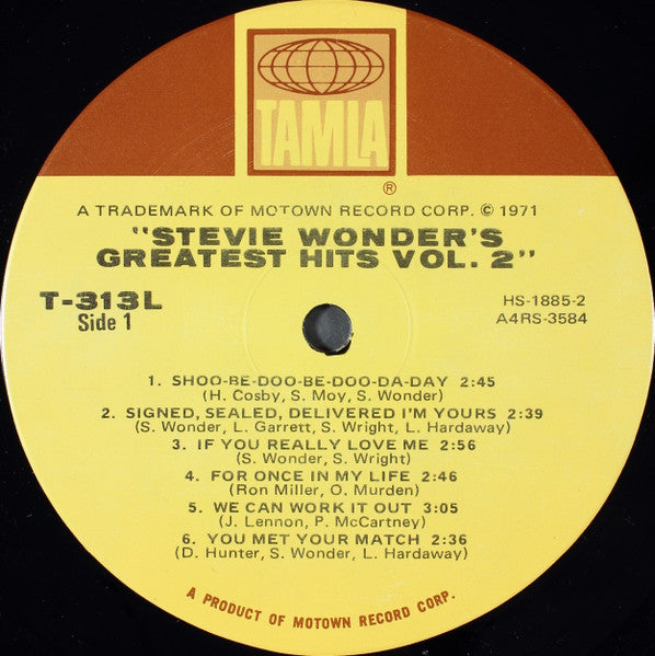 Stevie Wonder : Stevie Wonder's Greatest Hits Vol. 2 (LP, Comp, Hol)