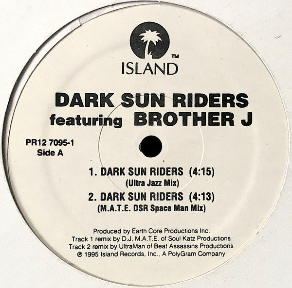 Dark Sun Riders Featuring Brother J (2) : Dark Sun Riders (12", Promo)