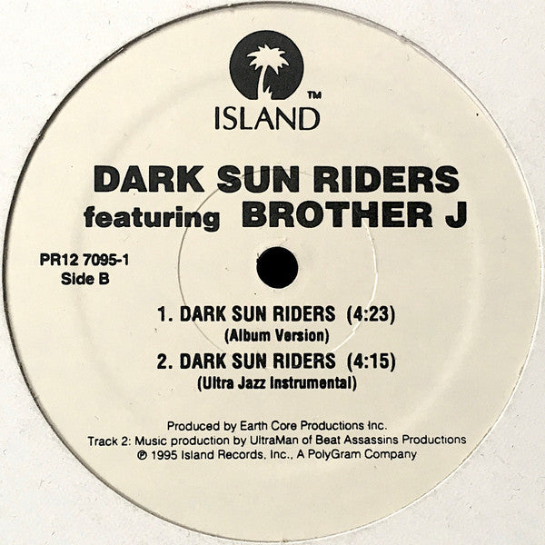 Dark Sun Riders Featuring Brother J (2) : Dark Sun Riders (12", Promo)
