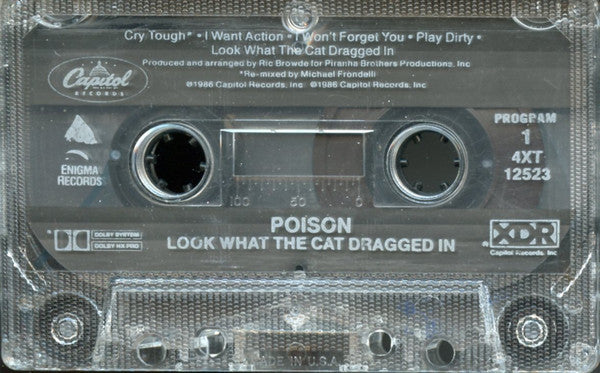 Poison (3) : Look What The Cat Dragged In (Cass, Album, Win)