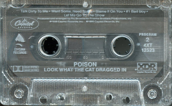 Poison (3) : Look What The Cat Dragged In (Cass, Album, Win)