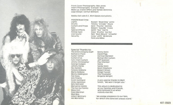 Poison (3) : Look What The Cat Dragged In (Cass, Album, Win)