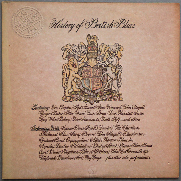 Various : History Of British Blues - Volume One (2xLP, Comp, Mon)