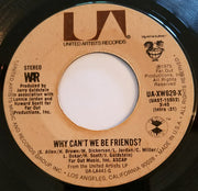 War : Why Can't We Be Friends? (7", Single, Styrene, Ter)