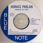 Horace Parlan Quintet : Speakin' My Piece (CD, Album, RE)