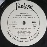 Vince Guaraldi, Bola Sete : Vince Guaraldi \ Bola Sete \ And Friends (LP, Album, Mono, Promo)