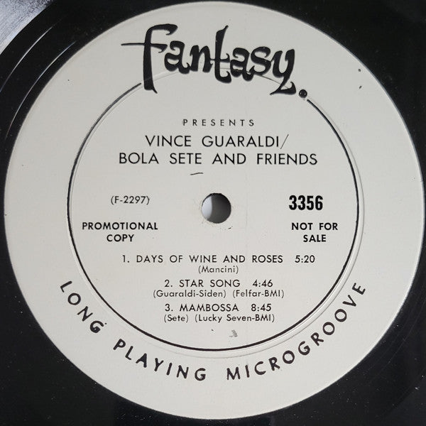 Vince Guaraldi, Bola Sete : Vince Guaraldi \ Bola Sete \ And Friends (LP, Album, Mono, Promo)