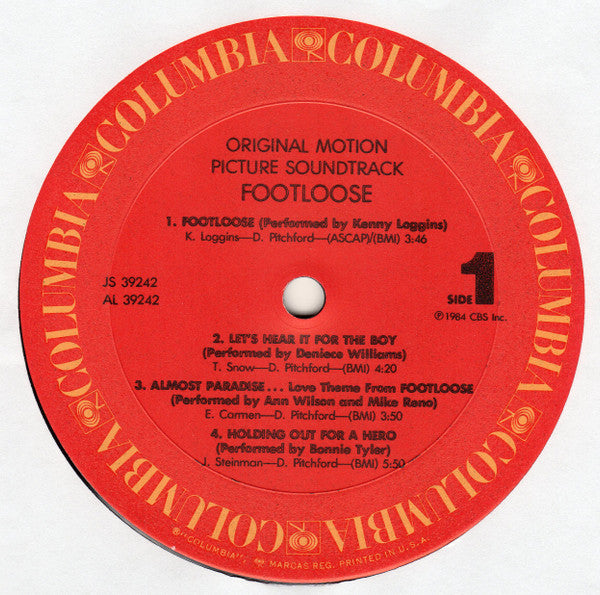 Various : Footloose (Original Motion Picture Soundtrack) (LP, Comp, Pit)