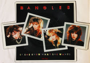 Bangles : If She Knew What She Wants (7", Shape, Single, Pic)