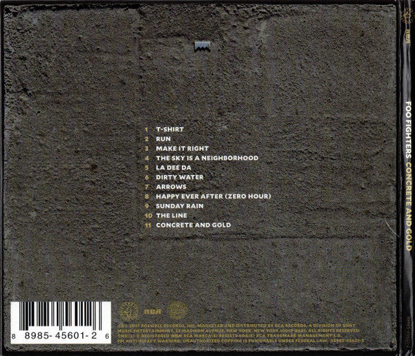Foo Fighters : Concrete And Gold (CD, Album, Dig)