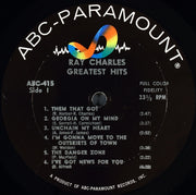 Ray Charles : Greatest Hits (LP, Comp, Mono)