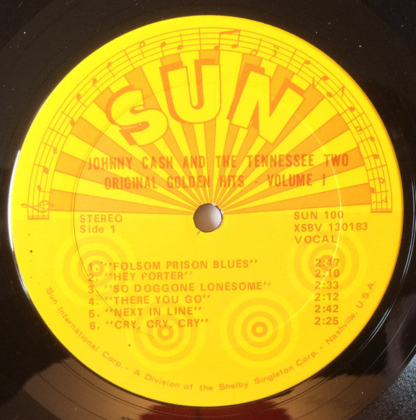 Johnny Cash And The Tennessee Two* : Original Golden Hits Volume I (LP, Comp)