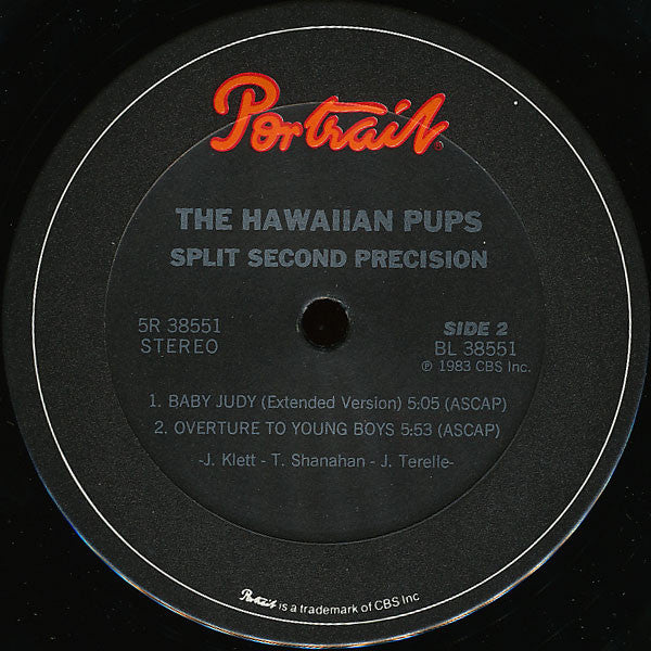 The Hawaiian Pups : Split Second Precision (12")