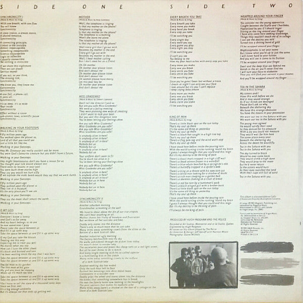 The Police : Synchronicity (LP, Album, Club, BRY)