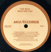 The Who : Who Are You (LP, Album, Pin)