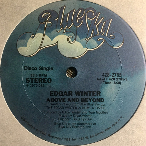Edgar Winter : Above And Beyond (12")