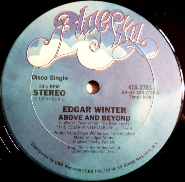 Edgar Winter : Above And Beyond (12")