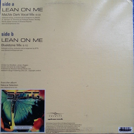 Sounds From The Ground : Lean On Me (12")