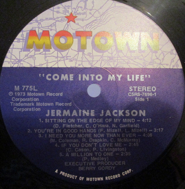 Jermaine Jackson : Come Into My Life (LP, Album, Gat)