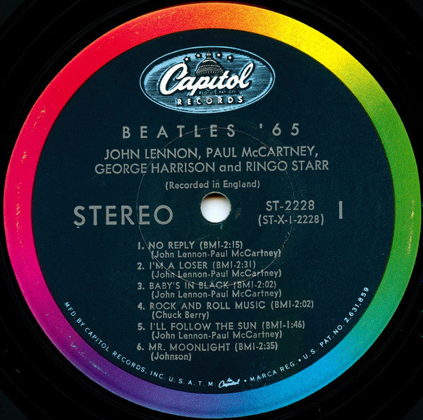 The Beatles : Beatles '65 (LP, Album, Scr)