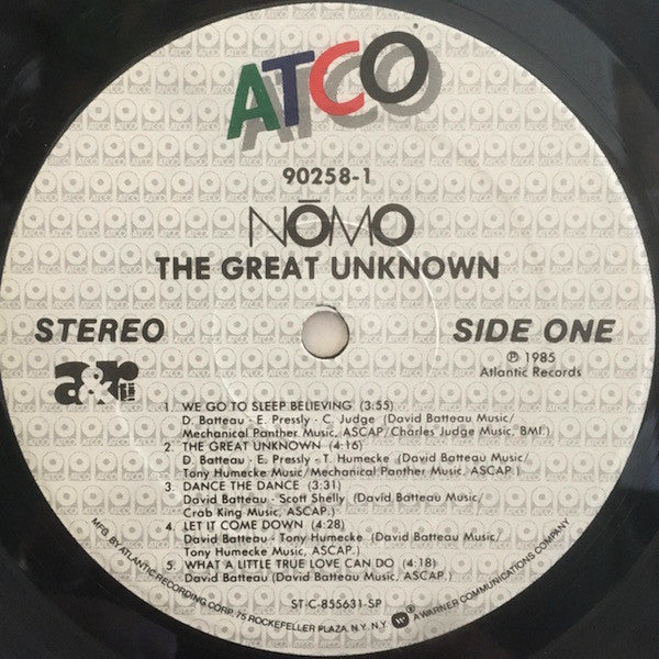 Nómo (2) : The Great Unknown (LP, Album, Spe)