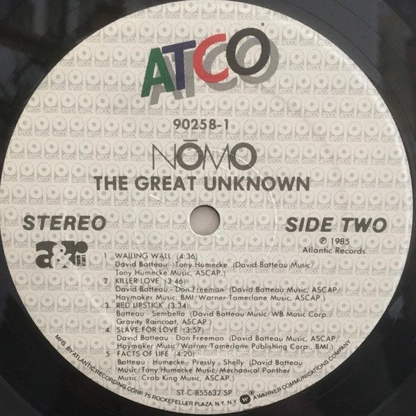 Nómo (2) : The Great Unknown (LP, Album, Spe)