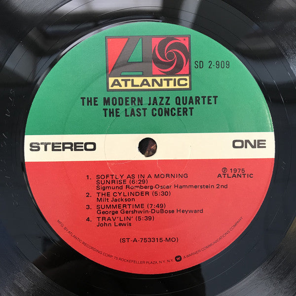 The Modern Jazz Quartet : The Last Concert (2xLP, Album, MO)