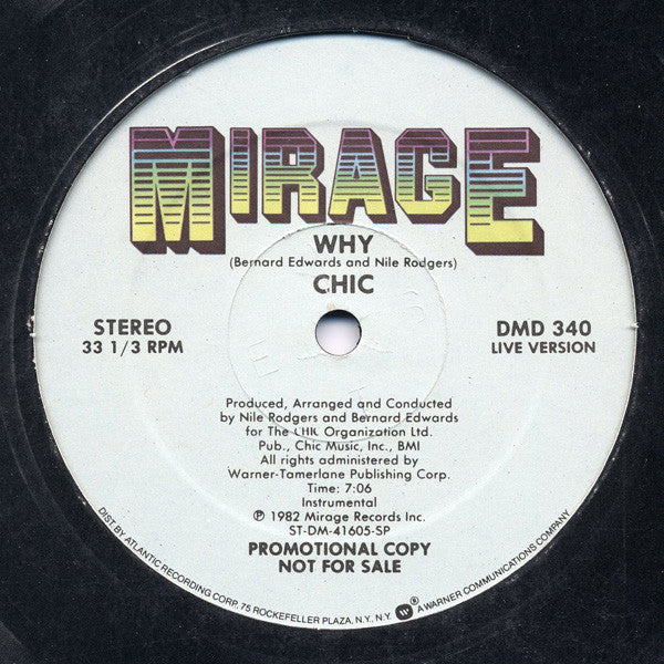 Carly Simon / Chic : Why (12", Promo)