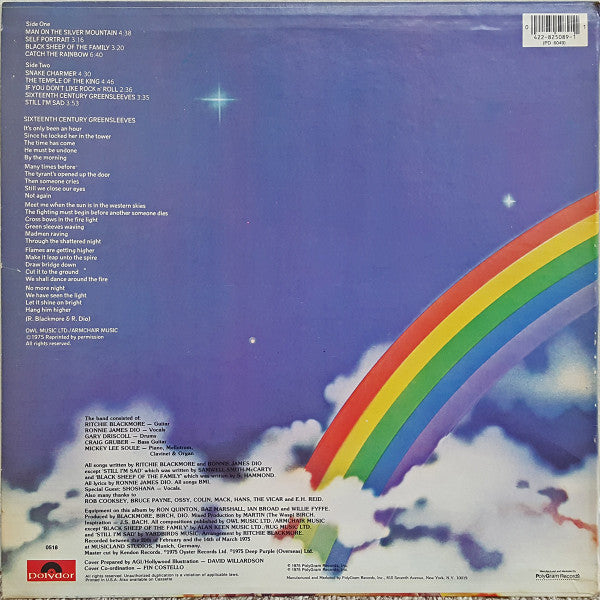 Rainbow : Ritchie Blackmore's Rainbow (LP, Album, RE, 72)