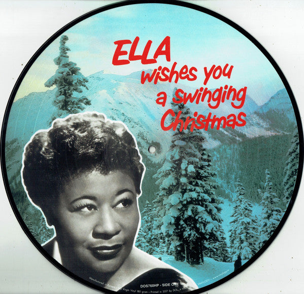 Ella Fitzgerald : Ella Wishes You A Swinging Christmas (LP, Album, Pic, RE)