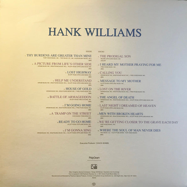 Hank Williams : Golden Memories (LP, Comp)