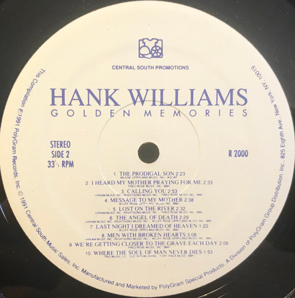 Hank Williams : Golden Memories (LP, Comp)