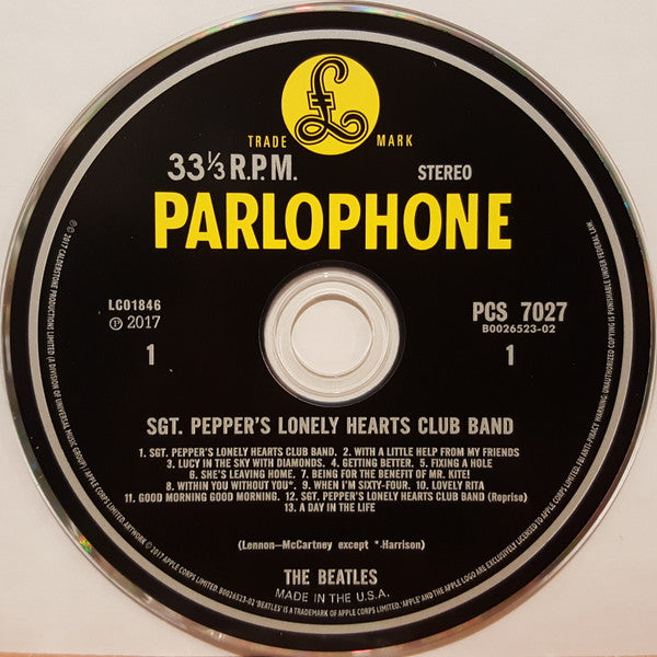 The Beatles : Sgt. Pepper's Lonely Hearts Club Band (CD, Album, RE, RM, Ann)