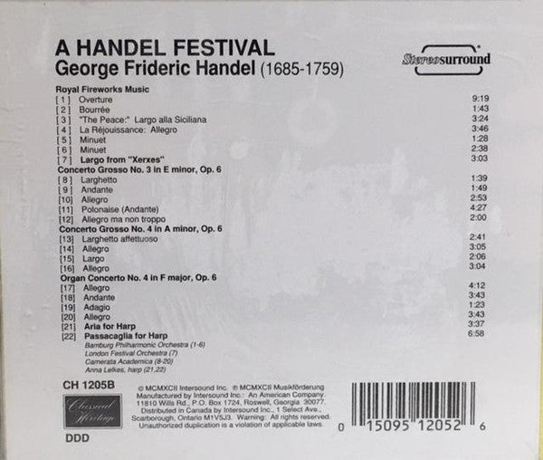 Handel* : A Handel Festival (4xCD + Box)