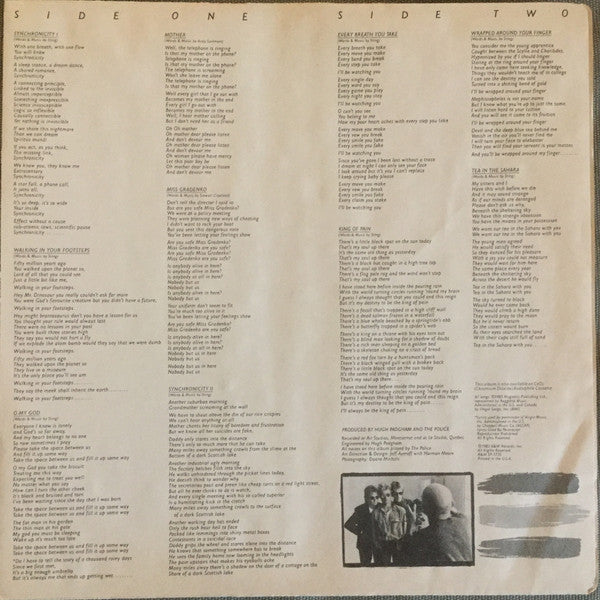 The Police : Synchronicity (LP, Album, YBR)