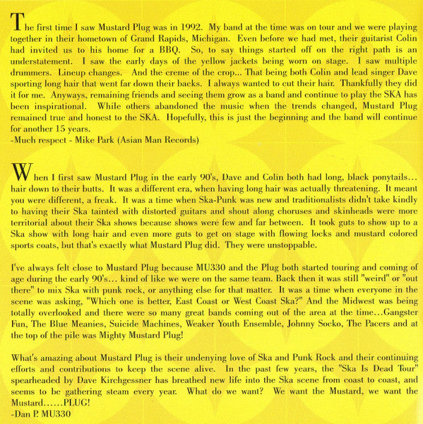 Mustard Plug : Masterpieces: 1991-2002 (CD, Comp, Enh)