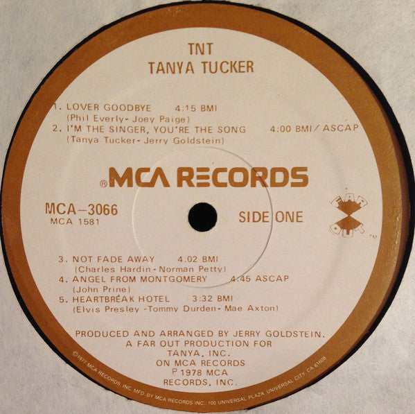 Tanya Tucker : TNT (LP, Album, Mon)