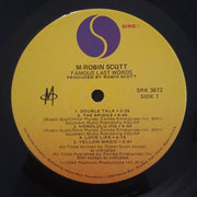 M (2) / Robin Scott : Famous Last Words (LP, Album)