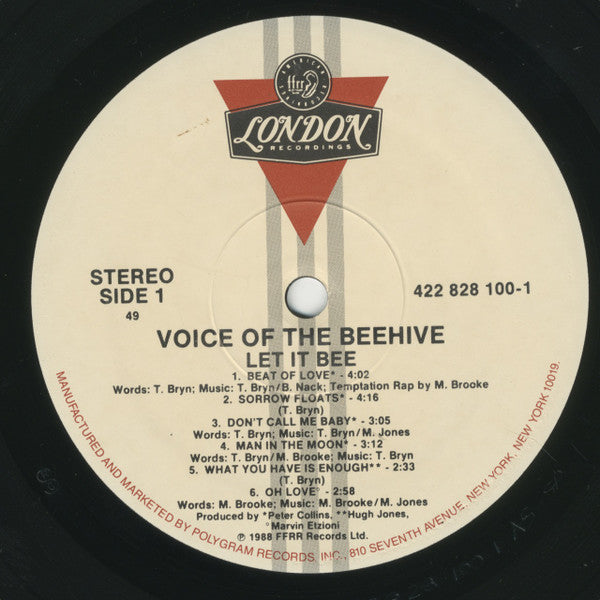Voice Of The Beehive : Let It Bee (LP, Album, 49)