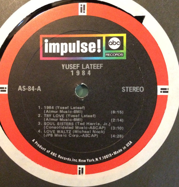 Yusef Lateef : 1984 (LP, Album, Red)