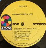 Iron Butterfly : Live (LP, Album, MO )