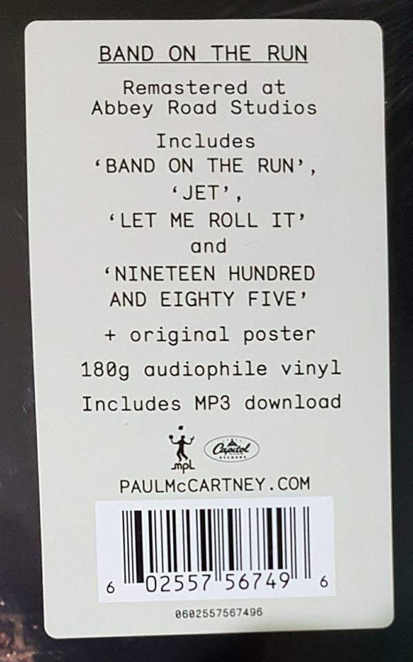 Paul McCartney & Wings* : Band On The Run (LP, Album, RE, RM, 180)
