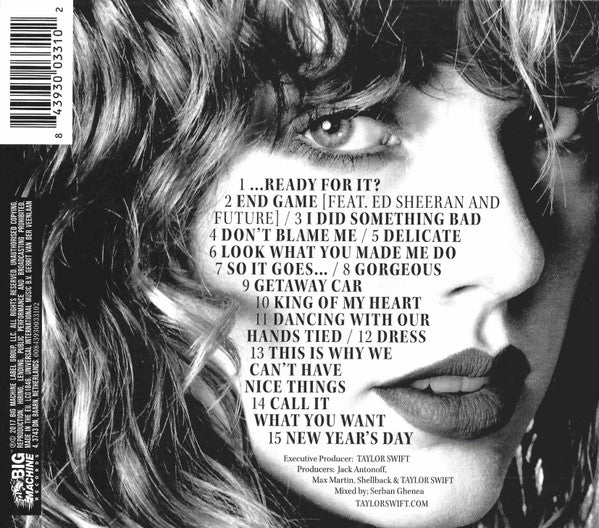 Taylor Swift : Reputation (CD, Album, Sli)