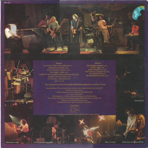 Commander Cody And His Lost Planet Airmen : Live From Deep In The Heart Of Texas (LP, Album, RE, Pin)
